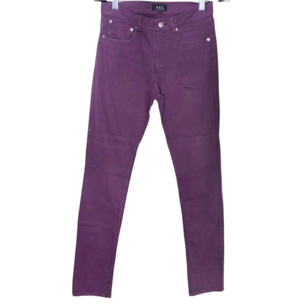 3/$30 A.P.C. Skinny Fit Purple Midrise Pants Women’s Size 27